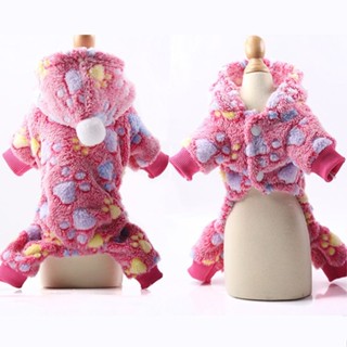 清倉法蘭絨紐扣款四腳狗狗寵物貓咪衣服 用品保暖舒適休閑泰迪比熊 寵物服飾 寵物配件