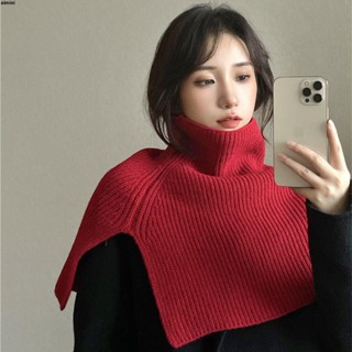 臺灣出貨 圍脖保暖圍巾 時尚披肩圍脖一體韓版斗篷外搭圍巾女秋冬季針織毛線加厚保暖網紅