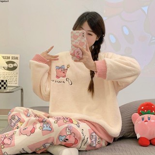 臺灣出貨 學生睡衣 睡衣女冬珊瑚絨韓版學生可愛長袖秋冬季加厚法蘭絨大碼家居服套裝