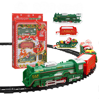 臺灣出24H開發票 電動聖誕老公公軌道小火車(3節式/直徑44公分)(3311) 火車 火車玩具 火車軌道 888便利購