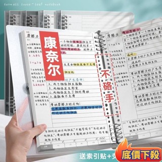 🔥蘆竹發貨🔥A4/B5筆記本記憶本 康奈爾活頁筆記本記憶本 網格/橫線加厚 高效記憶學生推薦