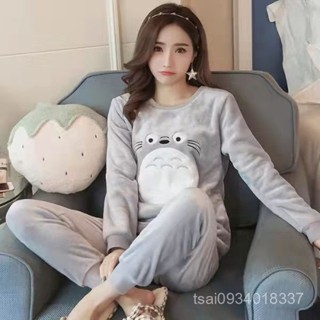 💎新品💎 秋冬珊瑚絨睡衣女加厚新款法蘭絨家居服韓版爆款甜美可愛網紅ins