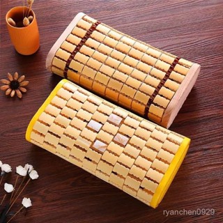 Taiwan熱賣 夏季竹枕頭麻將枕頭涼竹枕夏天成人竹枕學生夏季護頸枕頭夏涼枕頭