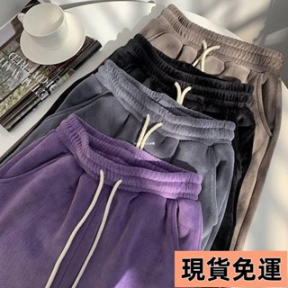 【小圓❥桃園發貨】大尺碼長褲冬天長褲100公斤加絨加厚束腳運動褲女保暖高腰長褲寬鬆顯瘦休閑褲刷毛褲女長褲保暖褲女
