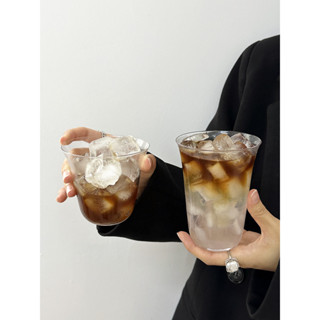 DOUBBLE 居家選物ins風闊口冰美式拿鐵咖啡杯簡約茶杯雞尾酒杯透明玻璃杯冷飲杯子#預購#開超取請聊聊我