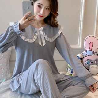 Only❤️公主風睡衣女長袖春秋季睡衣薄款家居服女可愛套裝年新款
