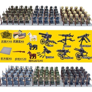 二戰人仔 相容樂高二戰人仔德美軍士兵事人偶男孩益智拼裝積木兒童玩具兵人