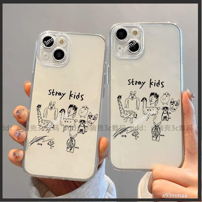 新店福利 ins風straykids手寫手機殼適用蘋果11全包式13PM軟殼VIVO小米紅米