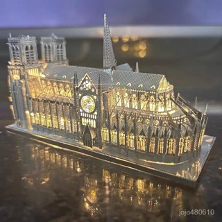 無聊瞭一起拚個絶美聖母院!diy手工3d立體金屬拚裝模型拚裝玩具3D金屬拚圖3d模型 機械玩具模型 DIY手工立體拚圖