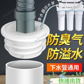 【熱賣】下水管道防臭密封圈矽膠塞廚房洗手盆洗衣機排水管堵口防返臭神器 ETA7