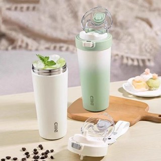 CILLE希樂保溫杯 cotd陶瓷內膽保溫杯 不鏽鋼保溫杯 540ML/700ML陶瓷塗層咖啡杯隨行咖啡杯雙飲杯