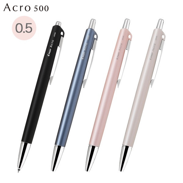 【King PLAZA】PILOT 百樂 0.5 ACRO 輕油筆 黑芯 500型  BAC-50EF 金屬質感烤漆