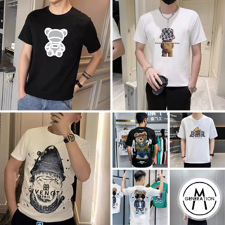 【M世代】M-5XL 多款可選短袖T恤男 純棉短袖男上衣男士印花短袖t恤男ins半袖情侶男裝上衣夏季體恤S101