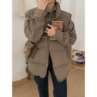 免運🚚冬季馬甲羽絨棉女短款秋冬新款韓版寬鬆學生坎肩背心外穿馬夾外套