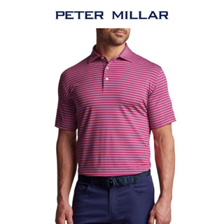 【Peter Millar】DRUM PERFORMANCE JERSEY POLO 男士 短袖POLO衫 桃紅色