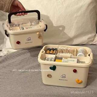 臺灣發貨 小藥箱 家庭裝醫藥箱 家用藥物收納盒 大容量藥品宿捨急救箱醫療箱 藥箱 小藥箱 藥品收納盒 醫藥箱收納盒
