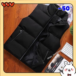 臺灣出貨💥💞男女士簡約棉馬甲男女秋冬季男女2021新款韓版立加厚無袖外套mau runnnnn