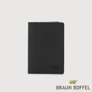 【BRAUN BUFFEL】洛菲諾P-II 厚型名片夾-黑色(德國小金牛台灣總代理)/BF347-402-BK