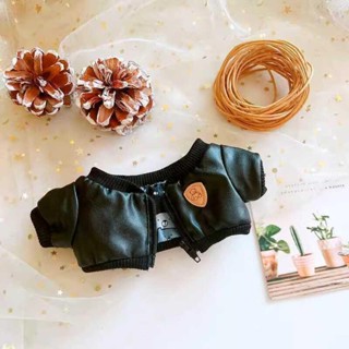 臺灣出貨✨娃衣 棉花娃娃套裝 10cm娃衣20cm學院風制服校服男生女生棉花娃娃衣服皮夾克外套襯衫