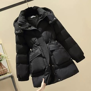 【免運】棉衣棉服女中長款冬季新款2025爆款收腰顯瘦羽絨棉襖加棉加厚外套
