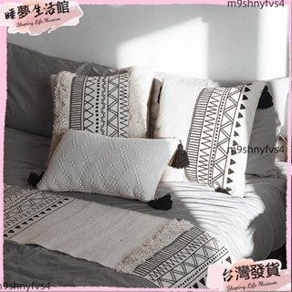 限時下殺· 立體刺繡彩虹抱枕套 流蘇抱枕 靠墊 小枕頭 長型枕 午睡枕 沙發靠墊枕 印度手工棉繡抱枕