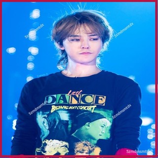 ❤熱賣新款❤ Bigbang權志龍GD同款Last Dance人物印花應援長袖純棉T恤上衣服潮