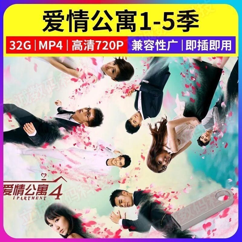 【丹丹百貨】愛情公寓1-5季電視劇 都市愛情劇 陳赫 婁藝瀟 李佳航通用優盤2127