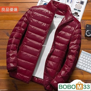 BOM33❤新款冬季輕薄羽棉棉服男士短版立領韓版緊身超薄夾克大尺碼外套[BM001]