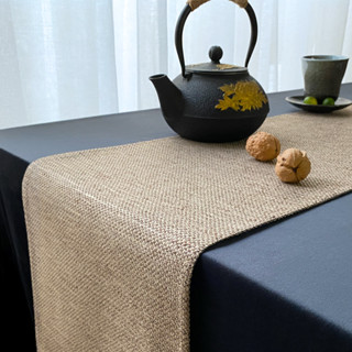 禪意桌旗 日式和風 茶桌布 茶席 茶旗 茶几 幹泡茶 中式茶具 布藝長條 茶道用品 手工刺繡