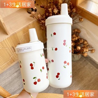 可愛咖啡杯 吸管杯 防漏保溫杯 保溫瓶 大象杯保溫瓶 304不鏽鋼保溫杯 水壺500/750ml 保溫杯環保杯不銹鋼水杯