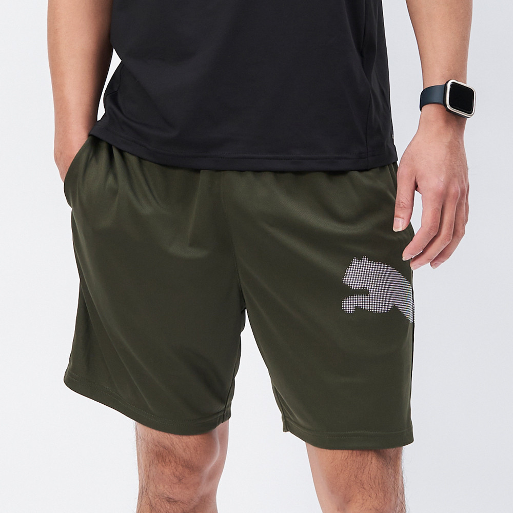 Puma 訓練系列 Tad 男款 綠色 運動 休閒 運動短褲 大跳豹 7吋 歐規 短褲 52386580