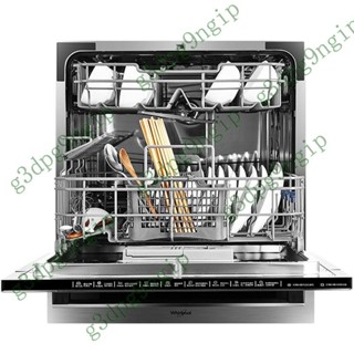 【可開發票】惠而浦Whirlpool ADP10T9391A洗碗機全自動8套臺嵌兩用家用洗碗機25