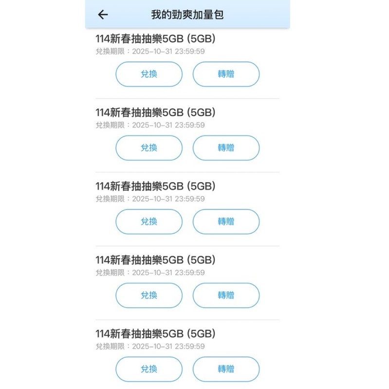 中華電信4G網路勁爽加量包5G