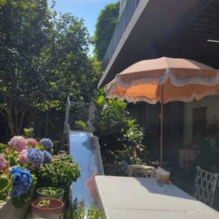 廠家直銷 可開發票 咖啡色防紫外綫防曬遮陽傘戶外道具陽傘韓式田園花園庭院折疊傘