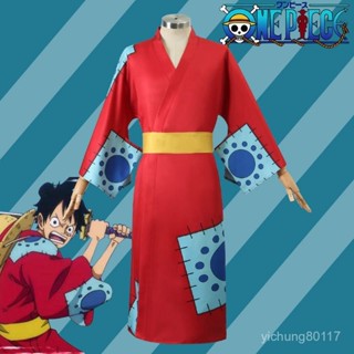 【臺灣熱銷💕免運】海賊王cos服之國路飛和服cos衣服全套C服索隆cosplay動漫服裝套裝