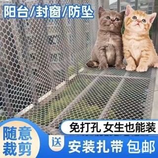 🔥桃園倉出貨🔥 陽臺塑膠防護網防盜窗防貓網防掉安全網養殖育雛家禽宿捨養貓圍欄