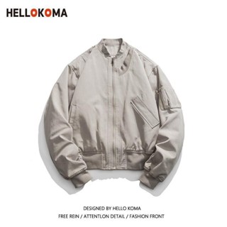 【PE】vintage棒球服外套男春秋款日係複古機能工裝夾剋飛行員機車服女
