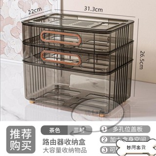 【蝦皮推薦】路由器放置架 wifi路由器收納盒電視機頂盒無線光貓放置架壁掛插座電線整理神器
