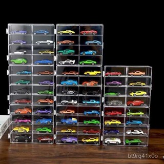 桃園有貨-限時下殺風火輪收納盒閤金小汽車模型TOMICA1:64兒童玩具多美卡透明展示架 BKQ9