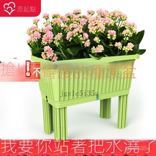 宅配免運😊陽臺蔬菜種植箱 種菜箱 種植盆 種花盆 大花盆栽架 花器 植物盆 長方形家庭樓頂菜園裝置 園藝種菜 自由組裝