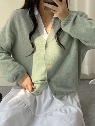 Codibook｜韓國 thepink 短版針織長袖開衫 7色［預購］針織外套 女裝