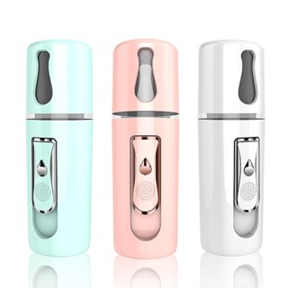 手持 小巧 迷你 奈米 USB 充電 噴霧 補水儀 臉部 七彩燈光 便攜式 加濕器 補水 保濕 蒸臉器 美容儀