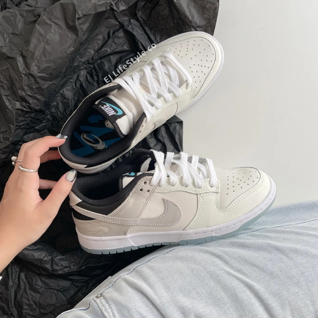 全新正品NIKE DUNK LOW Supersonic 牛奶白 冰晶底 夜光 藍光 FN7646-030