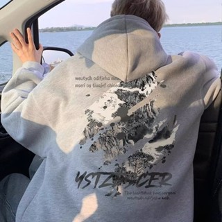 簡約休閒開衫外套 秋冬季新款 潮牌 加絨 寬鬆 青少年 情侶 痞帥 高階感 連帽 夾克上衣（CZ2420）【壹號站】
