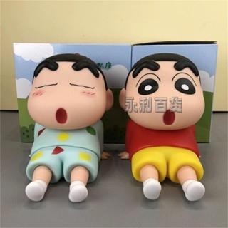 蠟筆小新手機座動漫公仔桌面擺件卡通模型小禮物