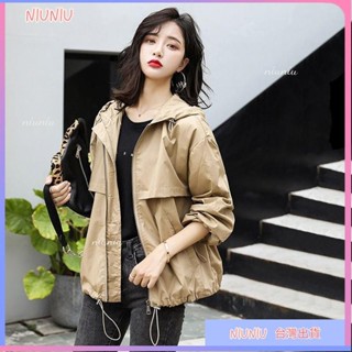 🍓臺灣出貨🍓工裝外套女春秋韓版寬鬆BF2024新款ins潮百搭學生短款小個子風衣 TUHV