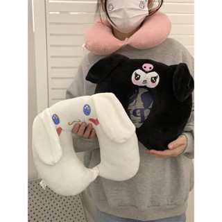 三麗鷗U型枕🌸 豆豆絨記憶棉 可愛卡通ins風庫洛米玉桂狗u型枕情侶款便攜旅行坐車護頸枕睡覺枕 飛機枕 午睡枕 勁枕