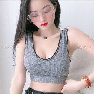 臺灣✨M-6XL 大尺碼女生運動內衣無袖背心跑步減震防下垂背心式集中爆乳美背內衣罩上衣百搭ins