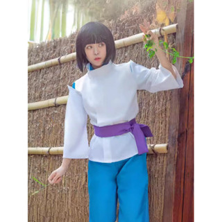 免運 神隱少女 cosplay服 千與千尋 白龍 琥珀川全套 cos服 角色扮演 變裝 表演服 動漫 宮崎駿 吉卜力