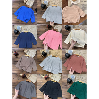 ✨麥小兜童裝✨兒童衣服 男童 女童長袖上衣 多色~秋季~韓係素色純棉長袖寬鬆男女童T恤洋氣打底衫潮 百搭秋裝